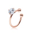 Shining Crystal Silver Ear Cuff EC-1475
